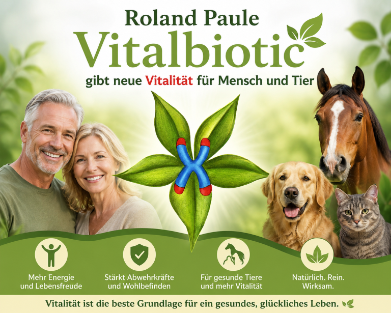 Roland Paule Vitalbiotic gibt neue Vitalität für Mensch und Tier